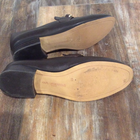 Karl Lagerfeld Chain Link LOGO Oxfords Chunky 6.5 - Picture 6 of 7